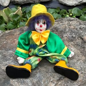 Ganz Porcelain Posable Clown